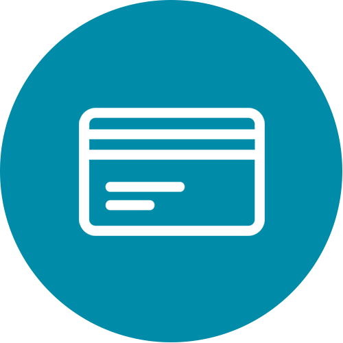 Credit card with bg